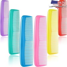 12 Pieces Plastic Hair Combs Set All Hair Types Travel Pocket Size Styling Tool