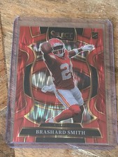 2025 Panini Select - Concourse Brashard Smith #9 Black & Red Shock Prizm (RC)