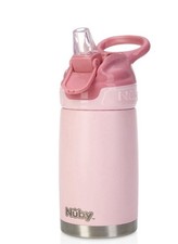 Thirsty Kids 10 Oz No-Spill Stainless Steel Travel Cup for Toddlers - Pink