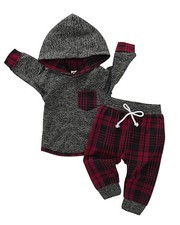 12-18M Baby Boy Fall Outfit   Hoodie Sweatshirt Pullover Toddler Clothes