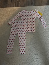 NWT Baby Gap 2 Piece Pajama Set Hearts Valentine sz 2 years