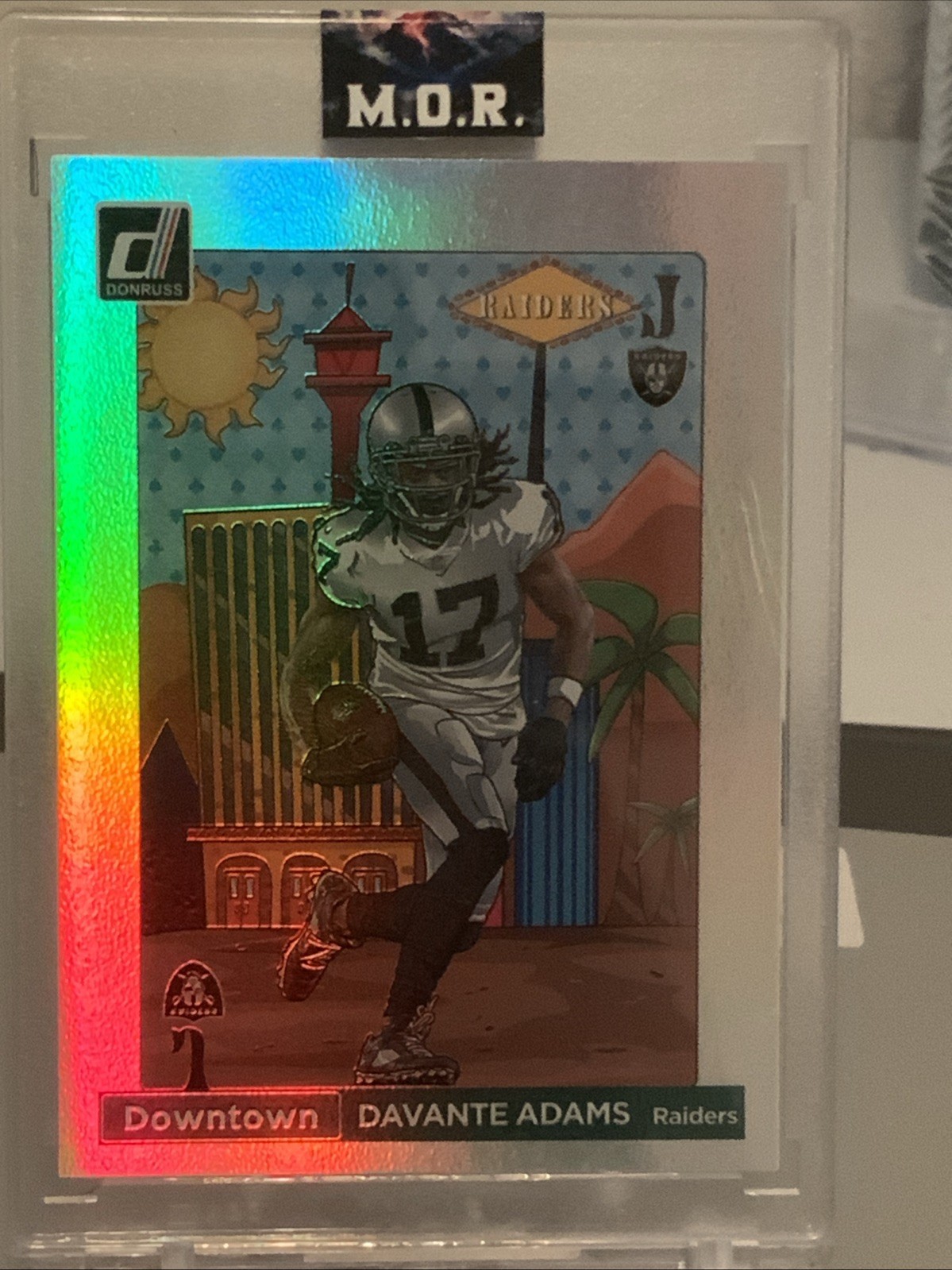 2022 Panini Donruss #DT-DA Davante Adams Downtown! SSP Las Vegas Raiders