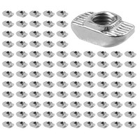 Nutensteine 100PCS T-Slot Nutmuttern M6 8Mm Stahl Verzinkt FüR Aluminiumprofil