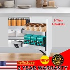 2 Tiers Blind Corner Cabinet Pull-out Organizer Slide Out Kitchen Organizer NEW
