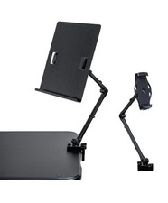 Document Copy Holder and Tablet/Cellphone Holder 2-in-1 Black , Full Motion,...