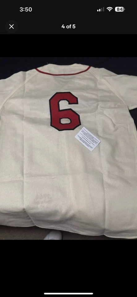 Camiseta deportiva autografiada por Stan Musial de los Cardenales certificada por la JSA, múltiples inscripciones Foto 2 de 4