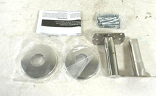 Moen 65-F Polished Stainless Steel Low Profile Curved Shower Rod Flange Kit