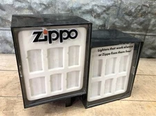 Zippo Lighter Countertop Display Case, Vintage Zippo Retail Display Advertising