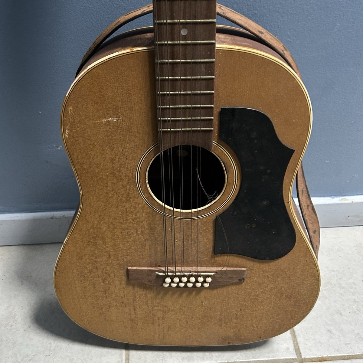Vintage Hofner 12 String Acoustic Guitar Brown Germany Parts