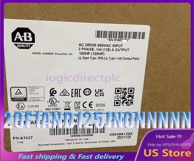 Allen-Bradley 20F1AND125JN0NNNNN PowerFlex Air Cooled 753 AC Drive