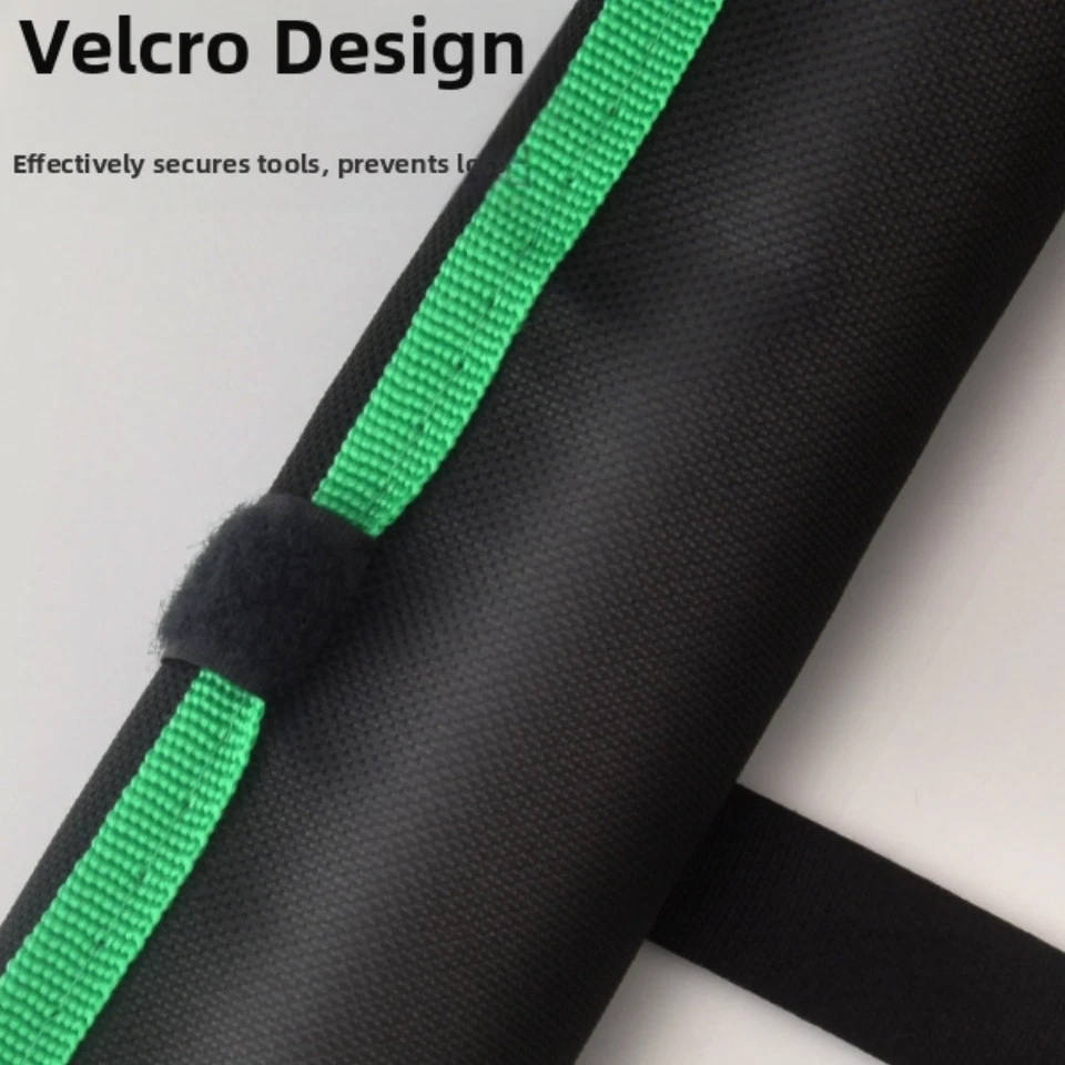 Multipurpose Roll Up Tool Bag with Zipper and 22 Pockets for Tools Storage - Image 4 of 4