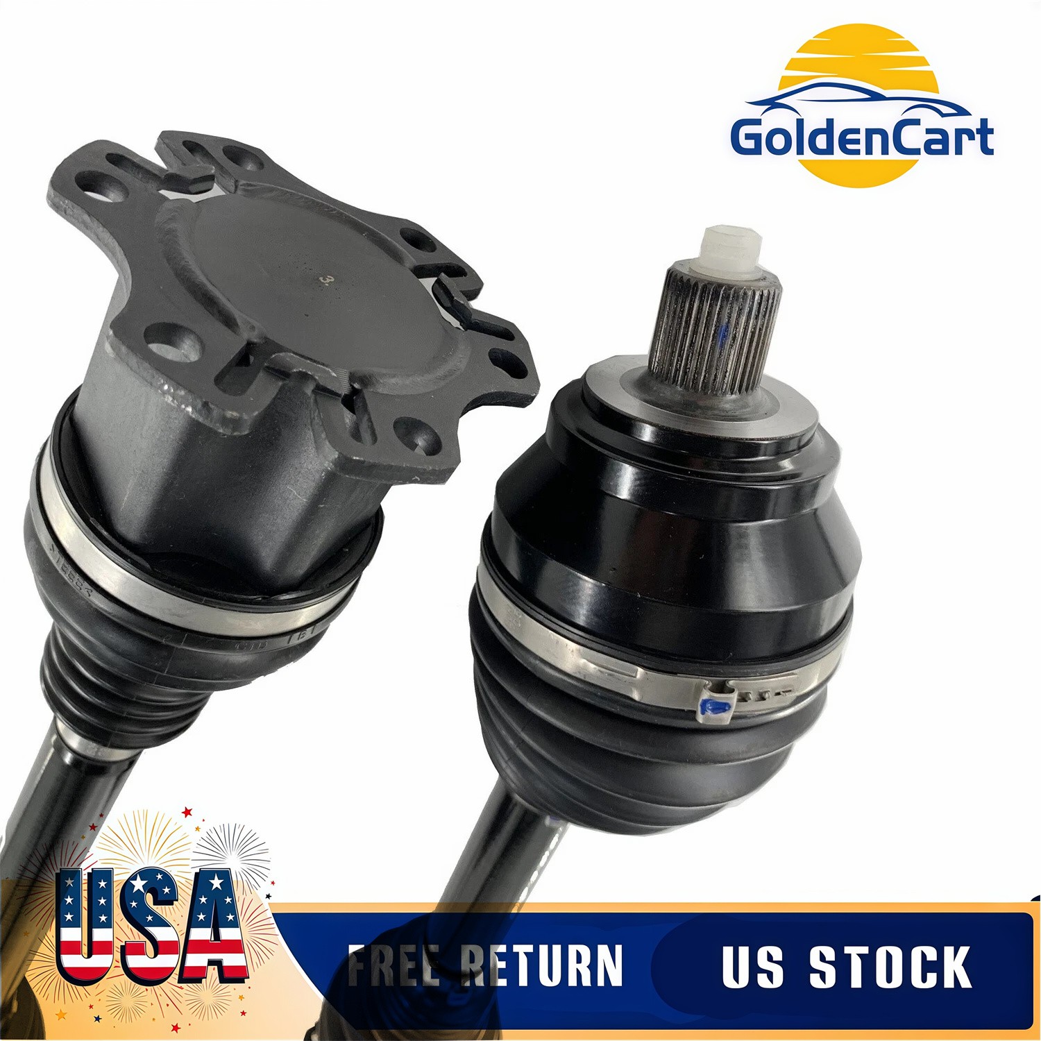 Pair Front Axle CV Joints CVJ Drive Shafts FOR Bentley Continental GTC 2003-2012