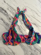 Vintage Palisades Beach Club Bikini Swimsuit Top Size 6 80  s 90  s Retro
