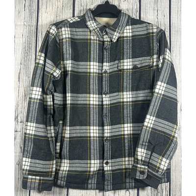 #ad The North Face Campshire Shirt Jacket Full Snap Fleece Lined Plaid Men#x27;s Medium $47.49