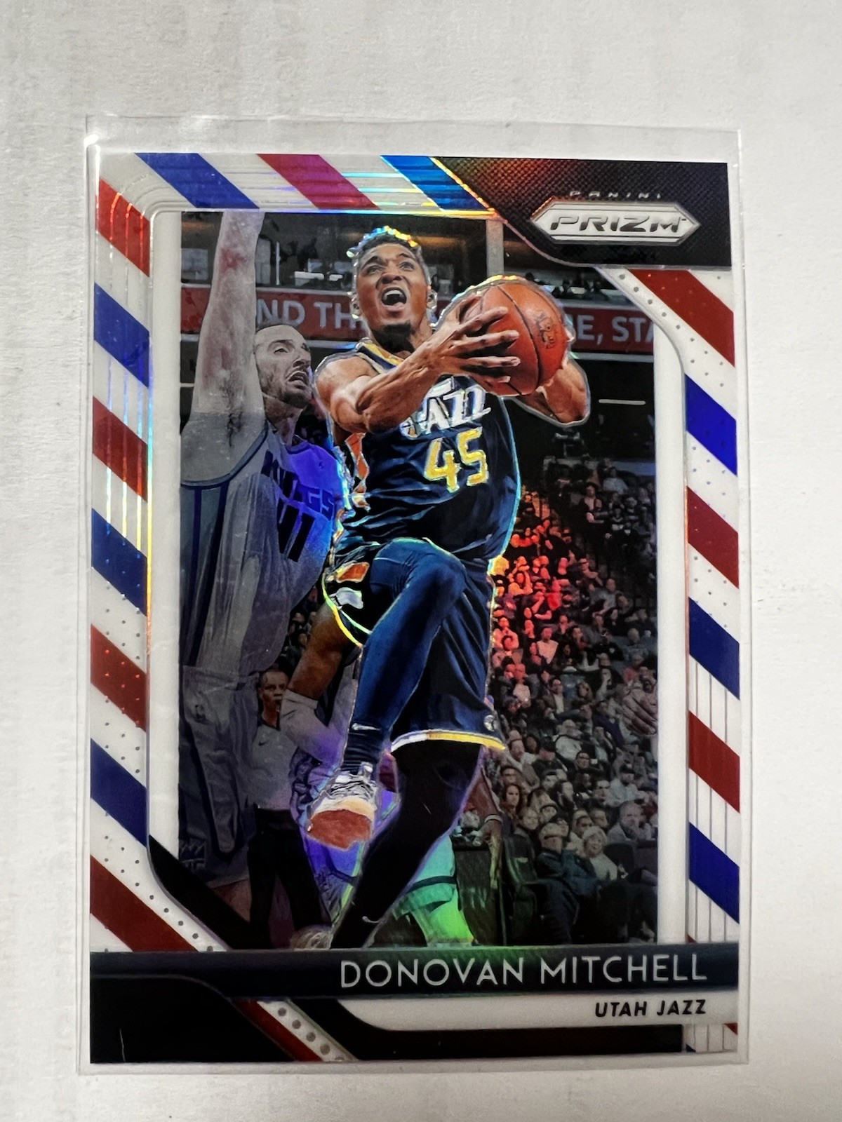 2018-19 Panini Prizm - Donovan Mitchell #143 Red White & Blue Prizm