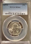 PCGS 1958 Washington Quarter MS64 Silver