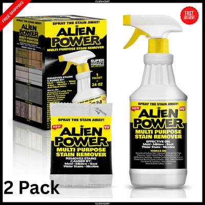 Alien Power Stain Remover Kit  Mold & Algae Cleaner with Spray Bottle ( 2-Pack )