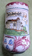 Dzbanek do garbków do picia z motywem Landshut, ręcznie malowany, ceramiczny, około 1 litra