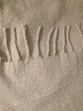 Bed Throw From Dusk In Neutral Beige Mohair 100% Polyester - aprox. size 1.5x2m