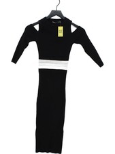 Karen Millen Bodycon Midi Dress UK6 in Black