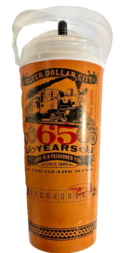 Silver Dollar City Bran MO Insulated Mug Tumbler w/ Lid, Whirley 2025 - 第 1/1 張圖片