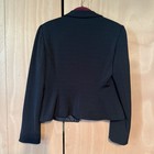 Nine West Blazer BLACK SIZE 8 SHOULDER PAS WITH GOLD HARDWARE ZIPPER WOMENS — photo 2