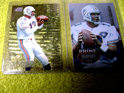 Dan Marino 1996 Fleer Metal Gold Flingers GOLD Foil + 95 PRIME PLAYOFF #13 MINT