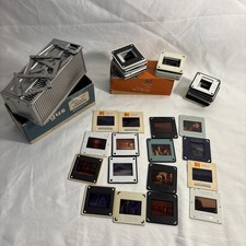 Lot Of 50 24x36 mm Standard Slide Mounts Argus Slide Changer and 12 vintage pics