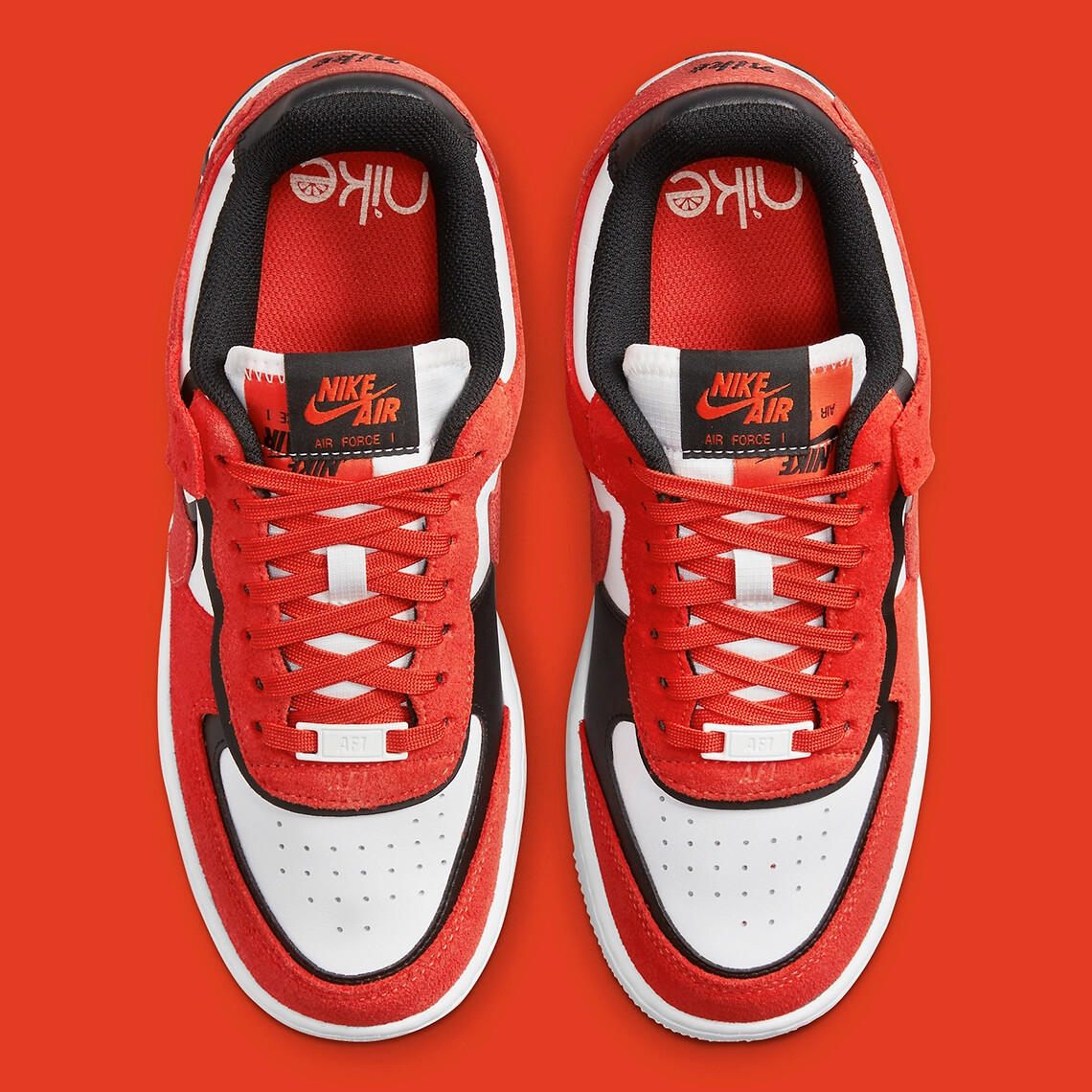 NIKE - 8008 Nike Air Force 1 Shadow Rush Orange Black nby Sneakers