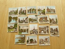 18 Views of Interest cards -  R&J Hill - real photographs - hand coloured