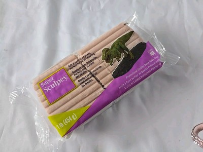 Super Sculpey Polymer Backofen Ton 1 Pfund beige