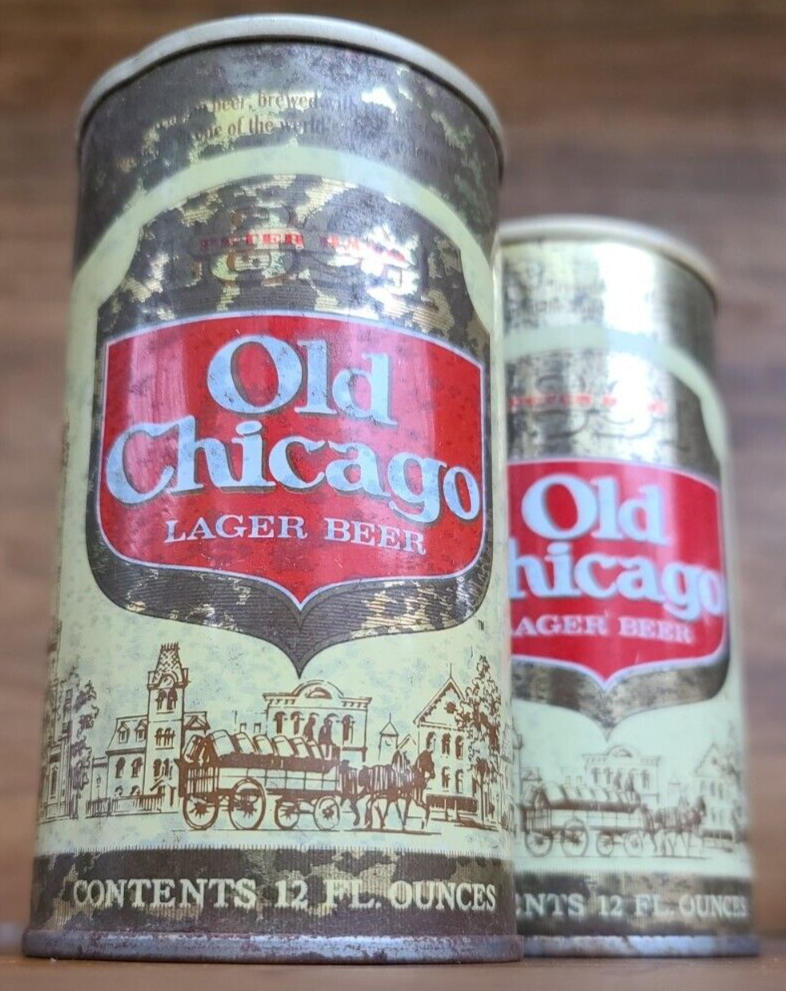 Old Chicago Steel Beer Cans 12oz Lot of 2 eBay
