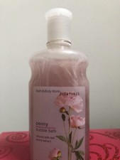 Bath  Body Works PEONY 10 oz LUXURY Bubble Bath VERY RARE