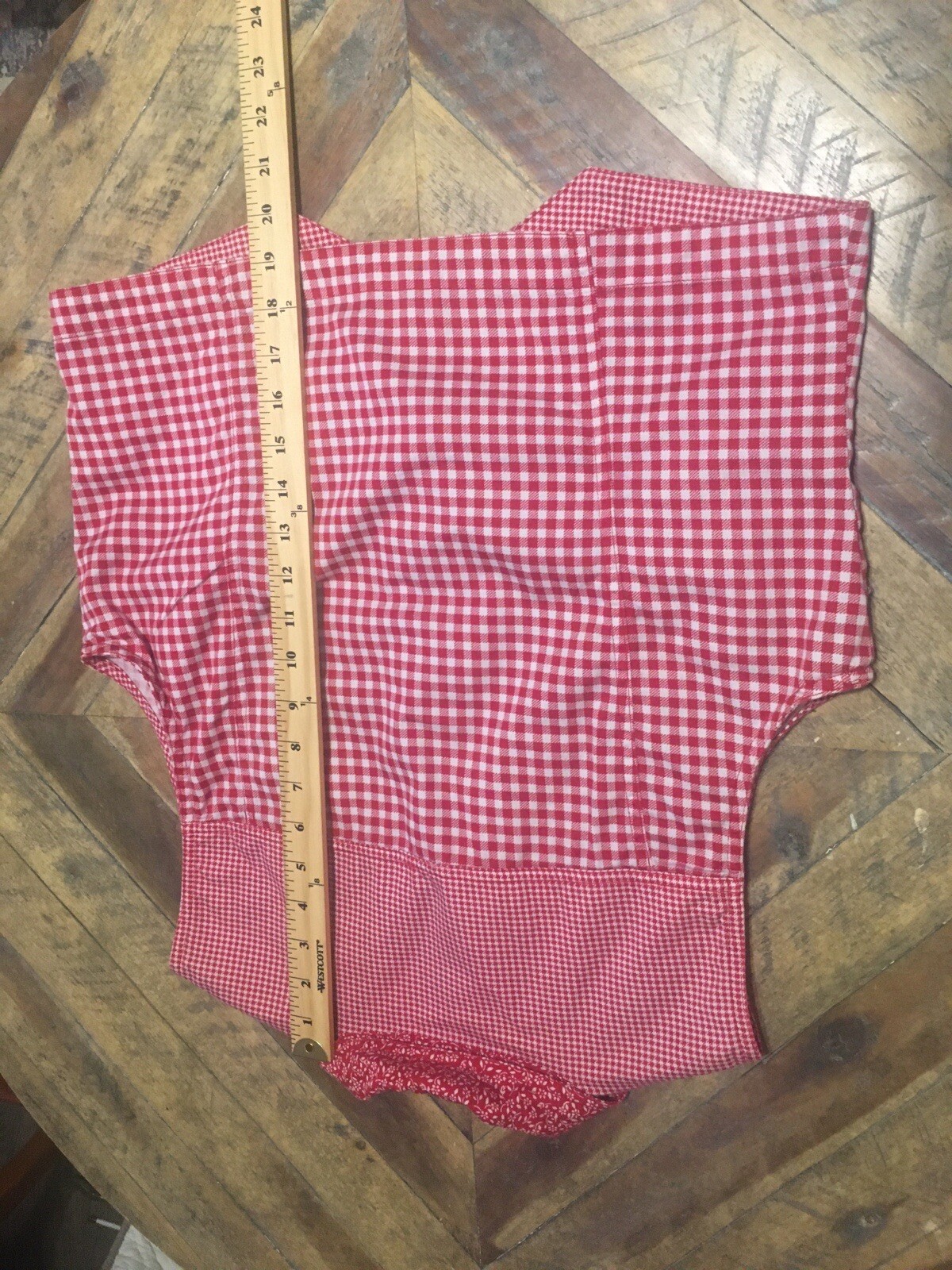 Vintage Gitano Gingham Button Down Top - image 3