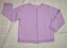 HANNA ANDERSSON Lt. Purple Cardigan Zip Front NWT Sz 120 US 6-7 