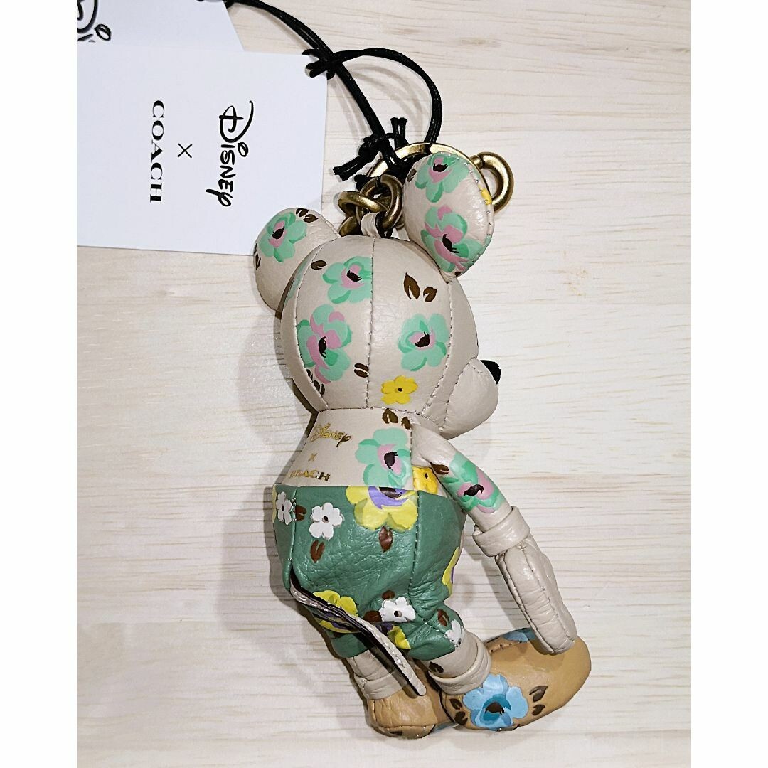 Disney 100 x COACH Mickey Mouse Floral Bag Charm Limited