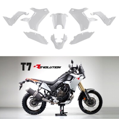 Set Plastics/Motorradverkleidungen T7 [ Rtech ] Weiß - Yamaha Tenere 700 (