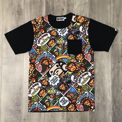 【希少】ア ベイシング エイプ　マイロ　リサ　Tシャツ　ムック本　限 BAPE Comic Milo & Lisa T-shirt A Bathing Ape Size S | eBay