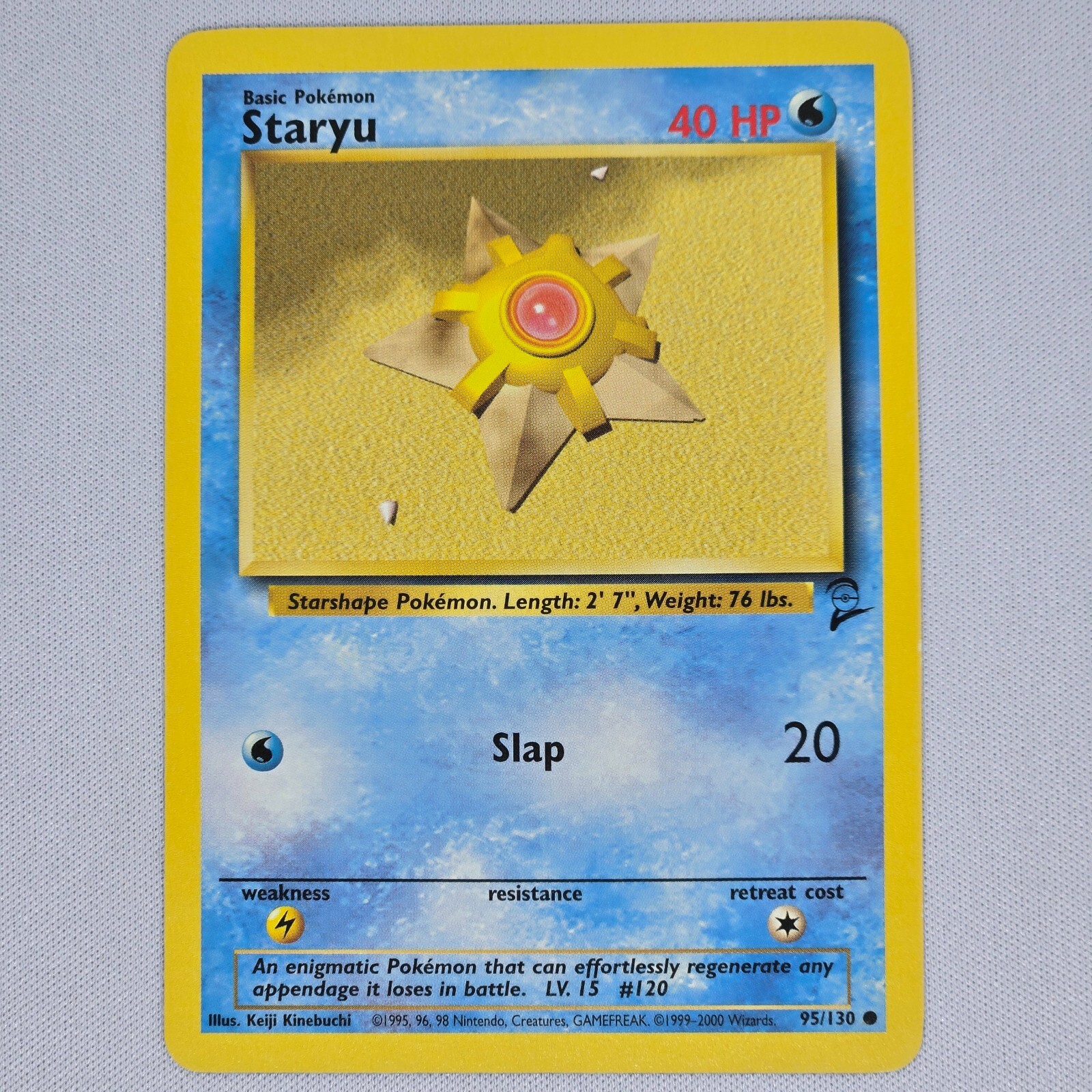 Staryu 95/130 Base Set 2 Common Vintage Pokemon Card WOTC TCG English LP