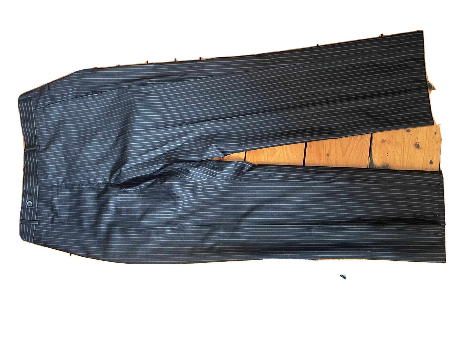 SAINT LAURENT Ysl Pin Stripe Suit Jacket Size EU 50R UK 42” Trous Waist 34” Length 30”