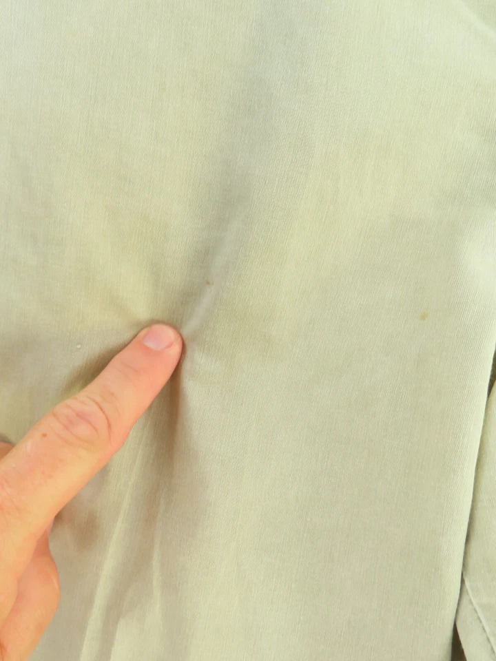 Bills Khakis Pants Mens 35x28 Cream Flat Front Straight Cotton Made in USA M2 - Image 4 of 4