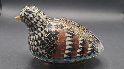 China Cloisonne Schmuckdose Pillendose Deko dose Handarbeit 12*6*8cm AA-10-1 