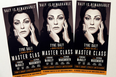MASTER CLASS LONDON VAUDEVILLE THEATER FLYER X 3 - TYNE DALY AS MARIA CALLAS  