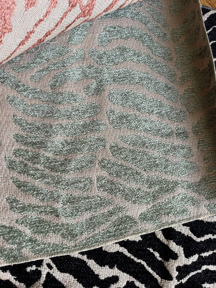 Chenille Zebra Jacqard Samples Scraps Crafts Sewing Dolls 15”x15” - Image 4 of 4