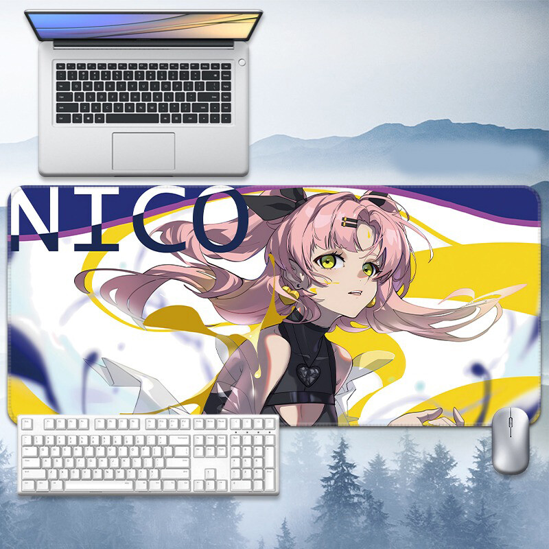 Anime Zenless Zone Zero Keyboard Mouse Pad Gaming Desk Playmat Mouse Mat Y29