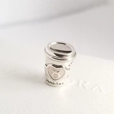 Pandora Coffee Cup To Go Silver Charm 925 Ale #63