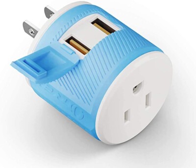 OREI Japan, Philippines Travel Plug Adapter- USA Inputs - Type A (U2U-6)