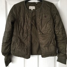 Jack Wills Khaki Thin Jacket Size 6 Womens Long Sleeve Rain Coat