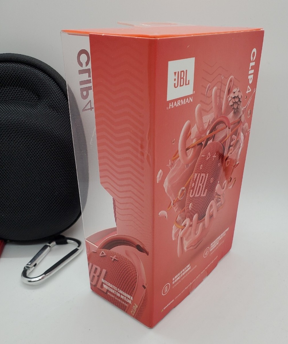 JBL Clip 4 Portable Bluetooth Speaker Red With Case | eBay