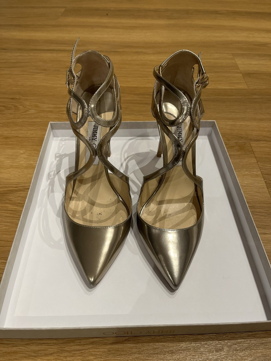 Jimmy Choo シルバー ハイヒール　サンダル　LANCER Jimmy Choo シルバー ハイヒール サンダル LANCER Jimmy Choo Lancer